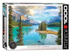 PUZZLE 1000 PIEZAS (48 x 68 cm) - LAGO MALIGNE, ALBERTA