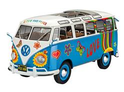 VW T1 SAMBA FLOWER POWER (18,1 cm) ESCALA 1/24 - EN KIT