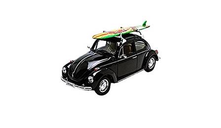 VW BEETLE NEGRO 1959 CON TABLA DE SURF 