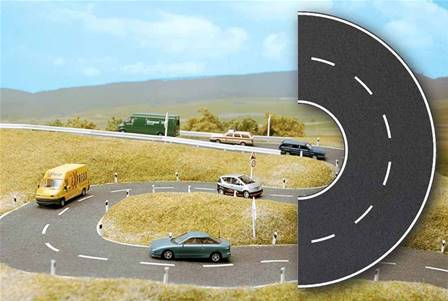 CARRETERA CURVA (A=8 cm) R-11,5 cm.