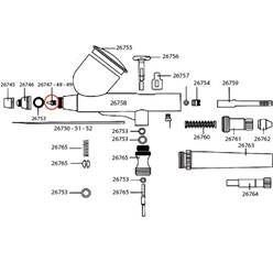 OBTURADOR DE 0,3 mm  PARA D-102. D-103, D116 (26020-26021-26018-26022