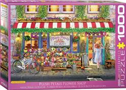PUZZLE 1000 PIEZAS (48 x 68 cm) - "PLUSH PETALS FLOWER SHOP"