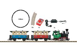 SET DE INICIO ANALOGICO LOCOMOTORA DE VAPOR + 2 COCHES DE PASAJEROS