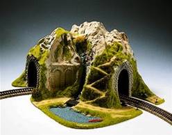 TÚNEL CURVO PARA 1 VÍA  PARA RADIOS 1 y 2 (41 x 37 x 9,3 cm)