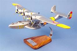 DORNIER 24 SAR EJÉRCITO ESPAÑOL (37 x 45 cm)  EN MADERA, ESCALA 1/60