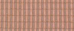 PLACA TEJA ROJA (30 x 12 cm)  AUTOADHESIVA