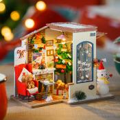 CASA DE NAVIDAD CON LUZ Y MUSICA (20 x 13 x 16 cm)