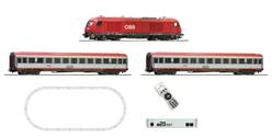 AUSTRIA OBB SET DE INICIO DIGITAL LOCOMOTORA DIESEL + 2 COCHES