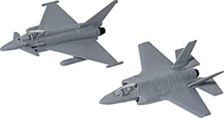 SET DE 2 F-35 Y EUROFIGHTER