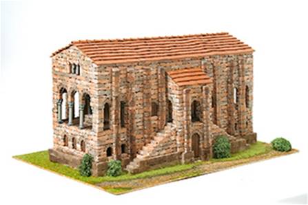 IGLESIA ROMANICA SANTA MARIA DEL NARANCO (25 x 36 x17,7 cm)