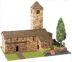 IGLESIA ROMANICA SAN PEDRO DE LARREDE (27 x 40 x 31 cm)