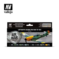 SET DE PINTURAS AVIONES LUFTWAFFE PREGUERRA PARA AEROGRAFO (8 uds)