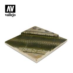 BASE DE DIORAMA SIN PINTAR ESCALA 1/35 (14 x 14 cm) - CALLE URBANA